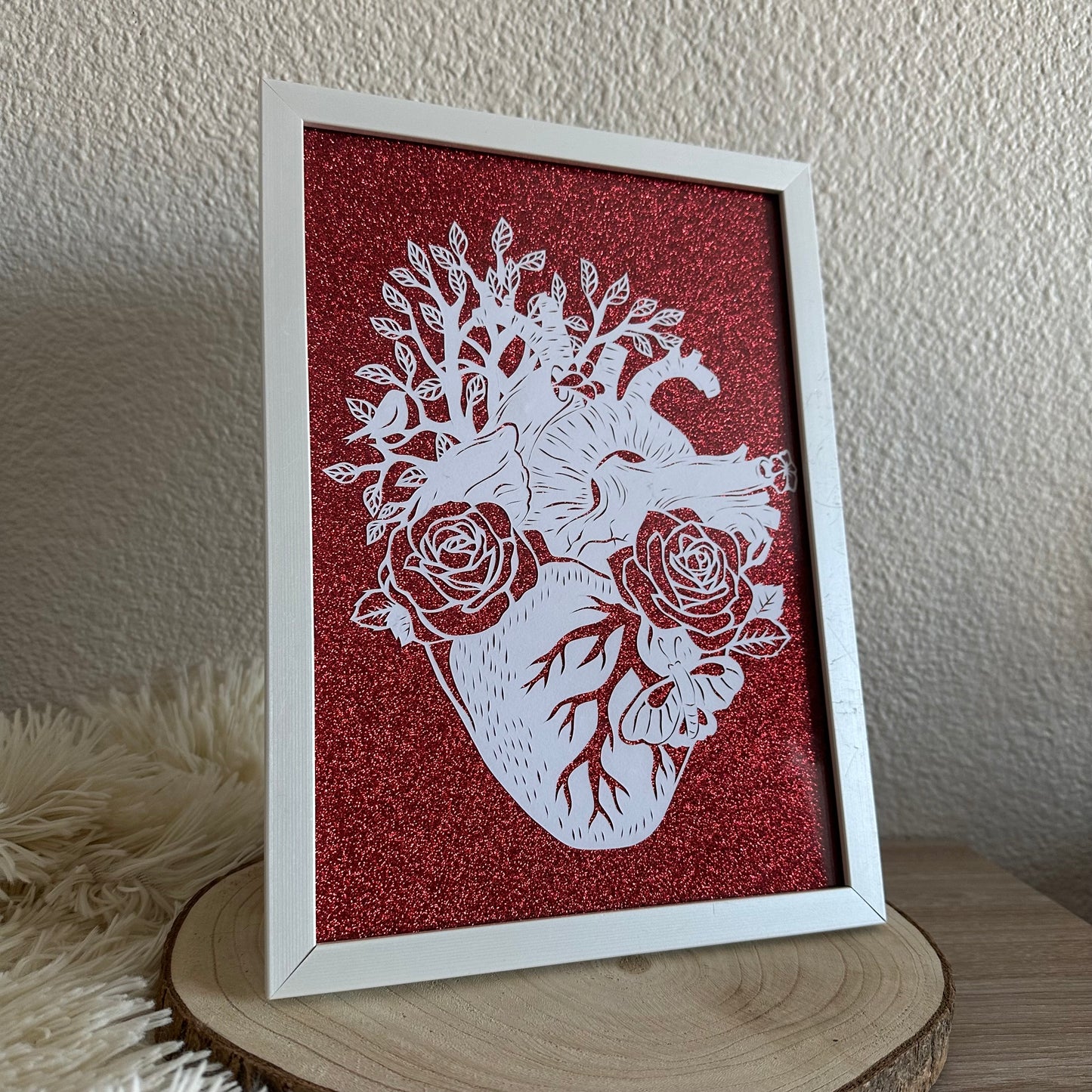 Cadre - Cœur Fleuri