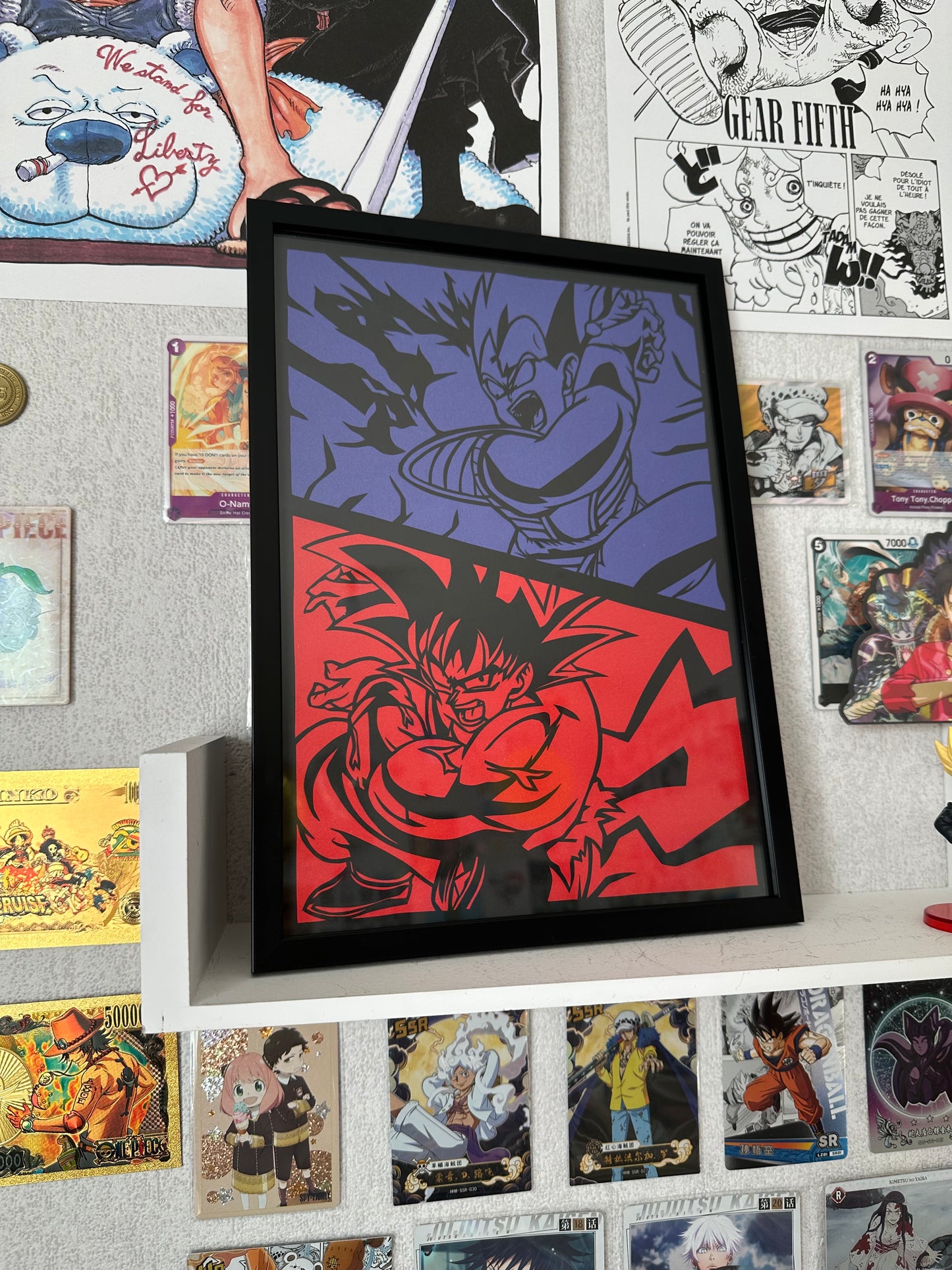 Affiche encadrée personnalisable - Duo personnages