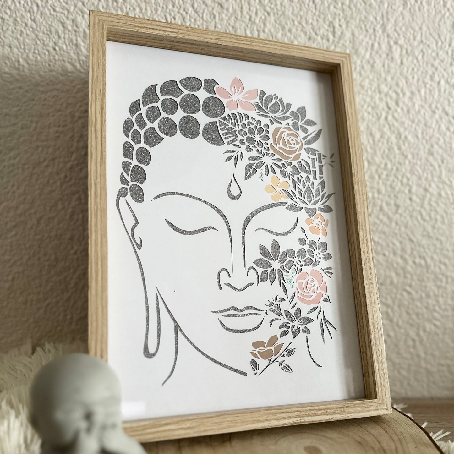 Cadre - Bouddha Fleuri