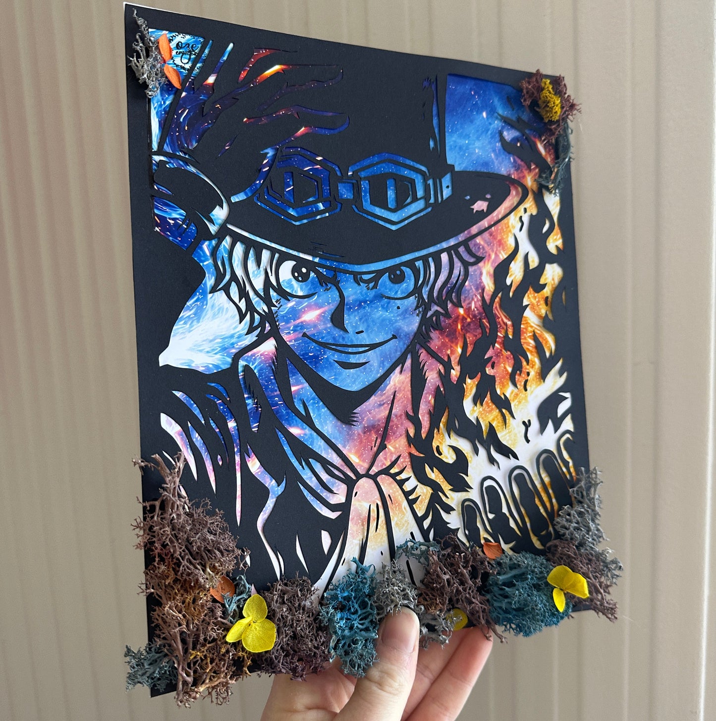 Cadre lumineux – Diorama papier Sabo
