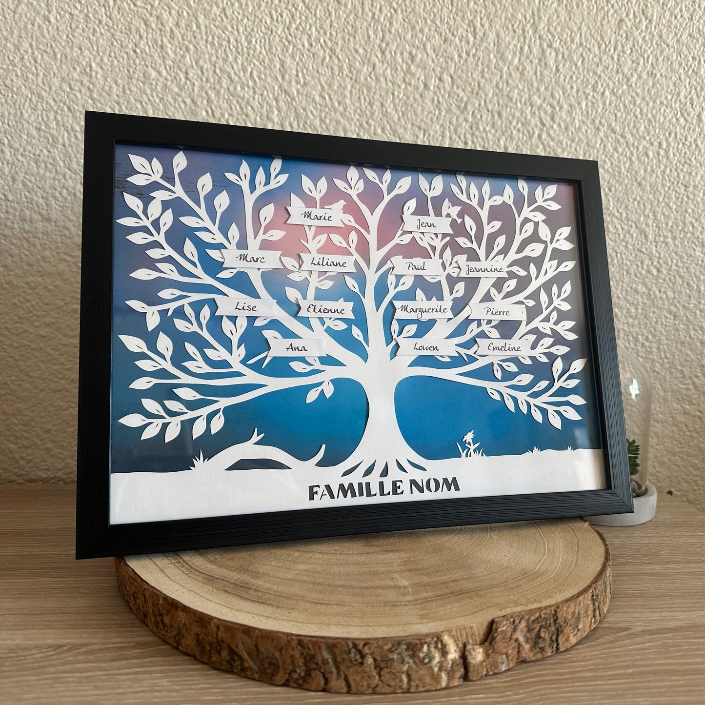 Cadre personnalisable - Thème Arbre de Famille
