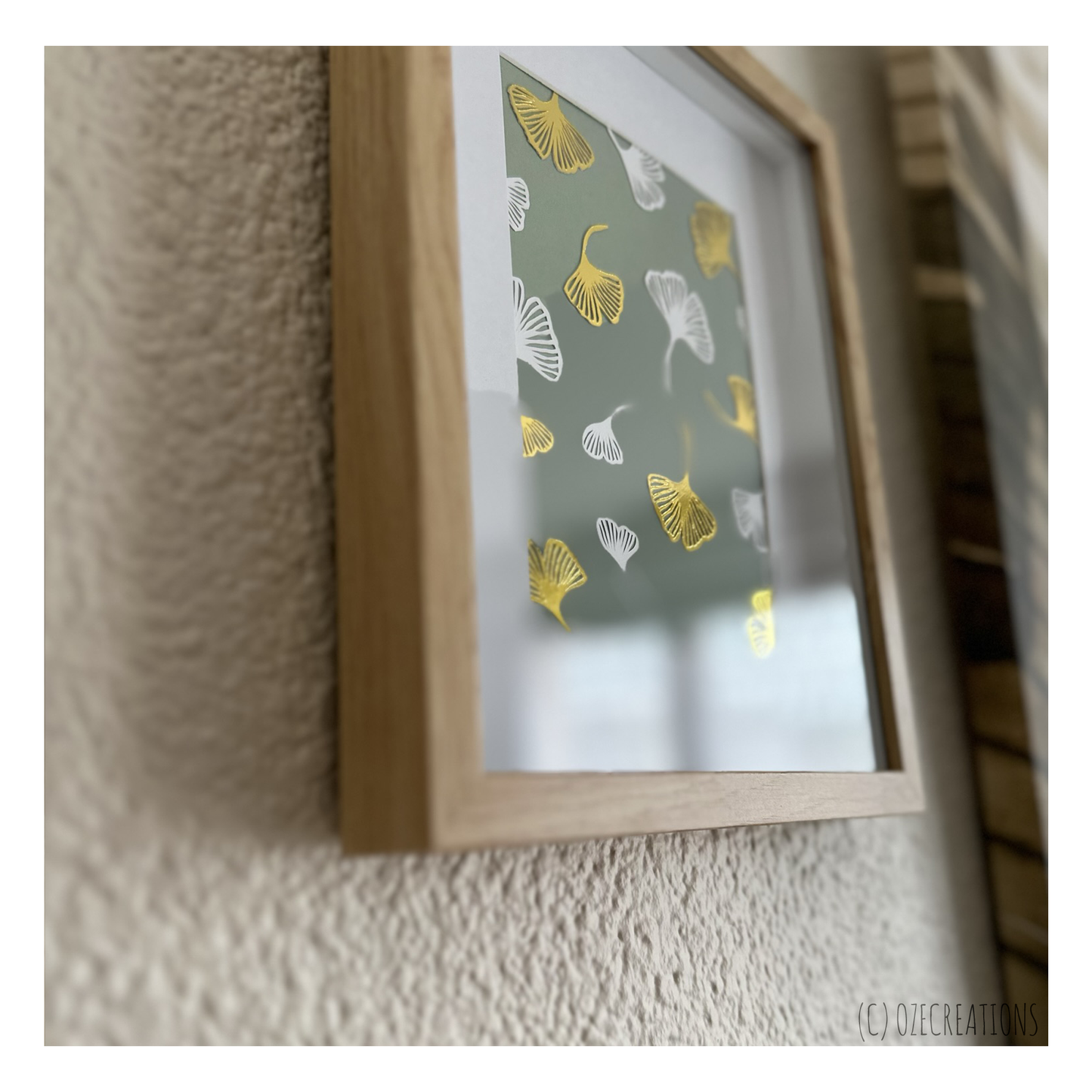 Cadre - Feuilles de Gingko
