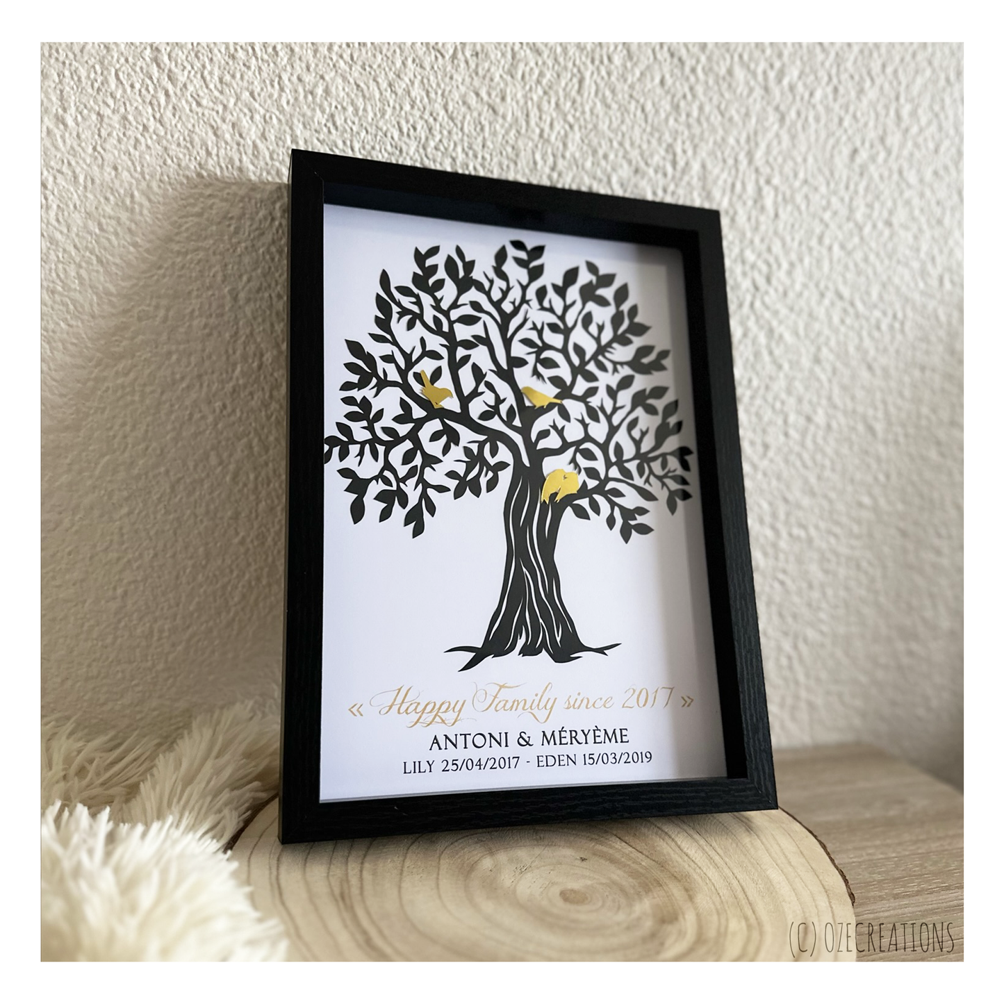 Cadre personnalisable - Arbre de Famille