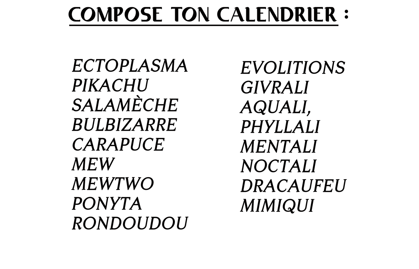 2026 - PokeCalendrier
