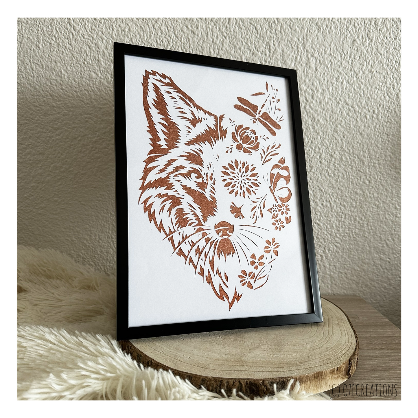 Cadre - Renard Fleuri