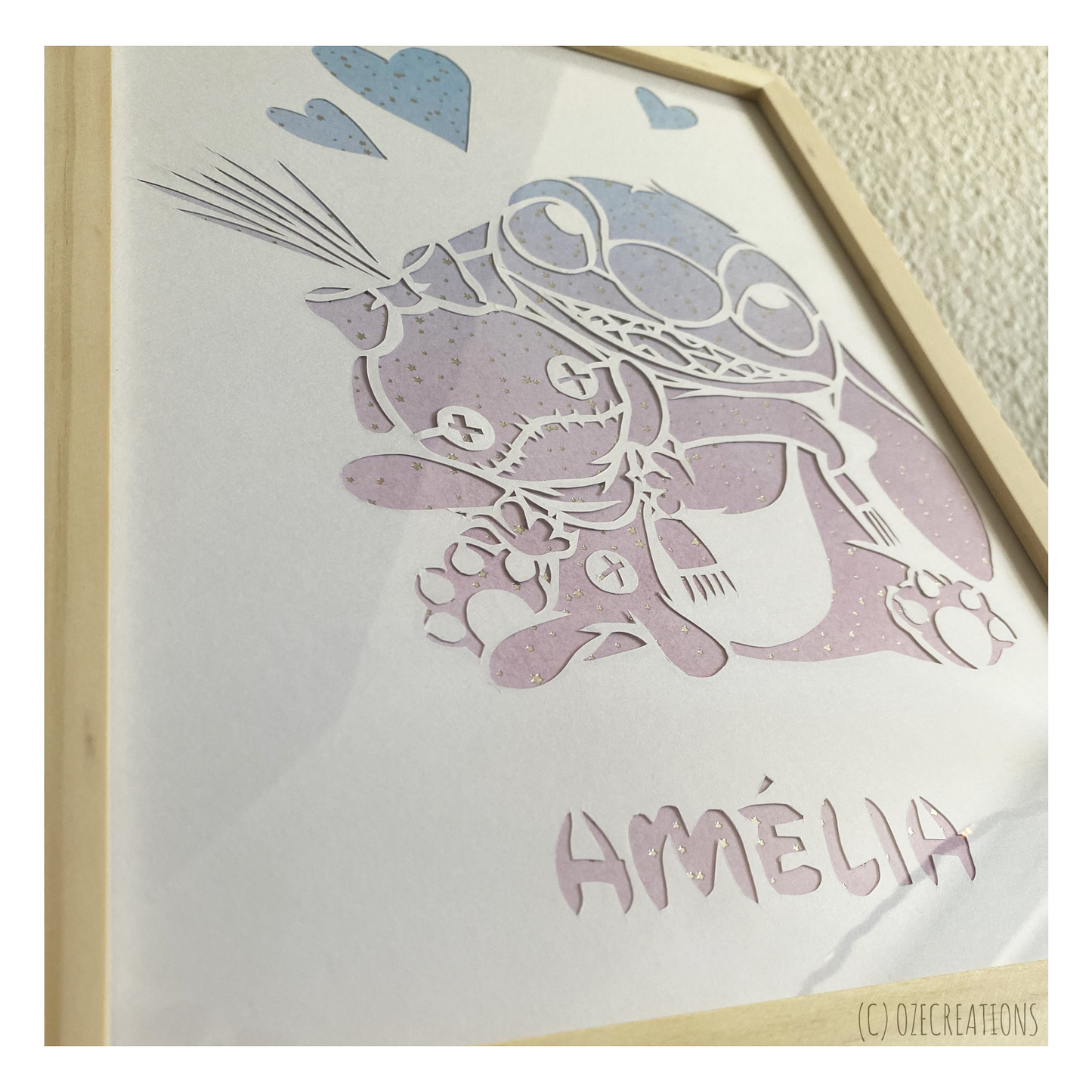 Affiche encadrée personnalisable - Ohana Doudou