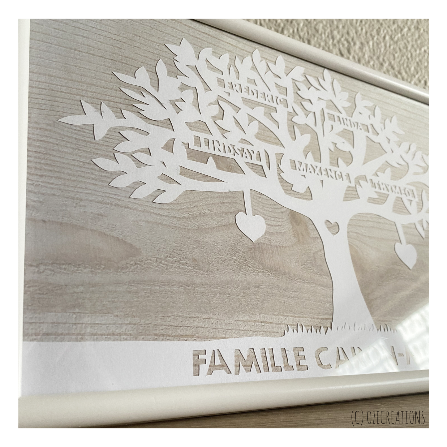 Affiche encadrée personnalisable - Thème Arbre de Famille