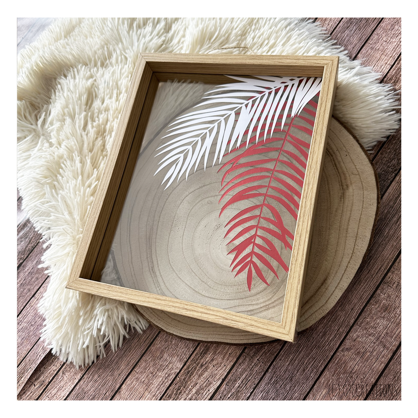 Cadre Transparent - Feuilles de Palmier