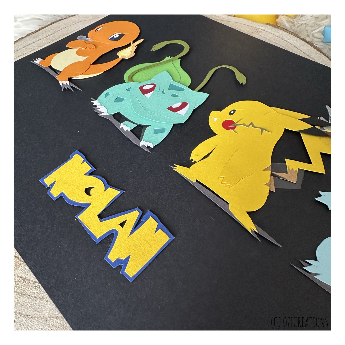 Affiche encadrée personnalisable - Thème Pokémon