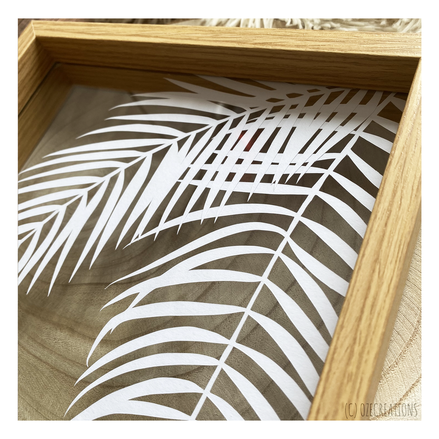 Cadre Transparent - Feuilles de Palmier