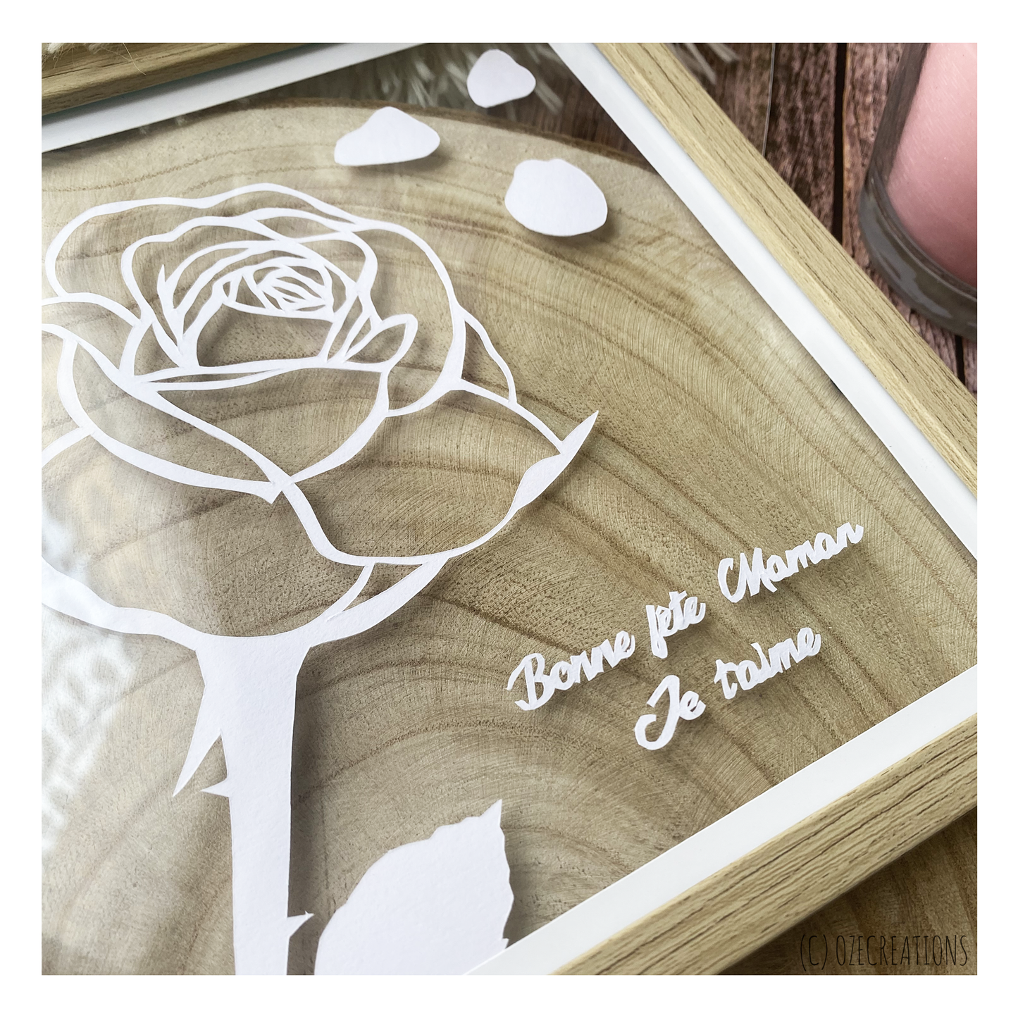 Cadre Transparent - Rose