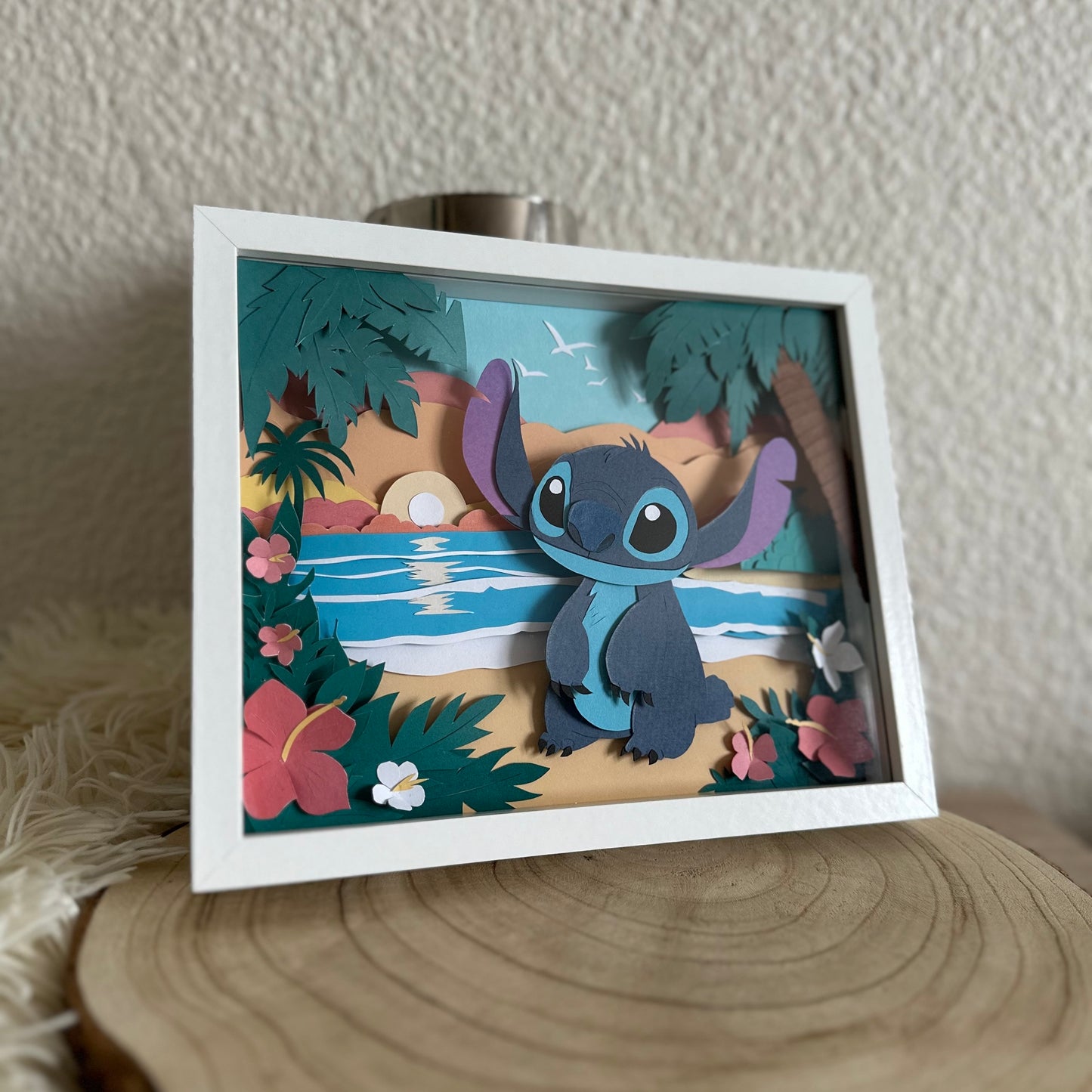 Cadre 3D - Personnage Stitch