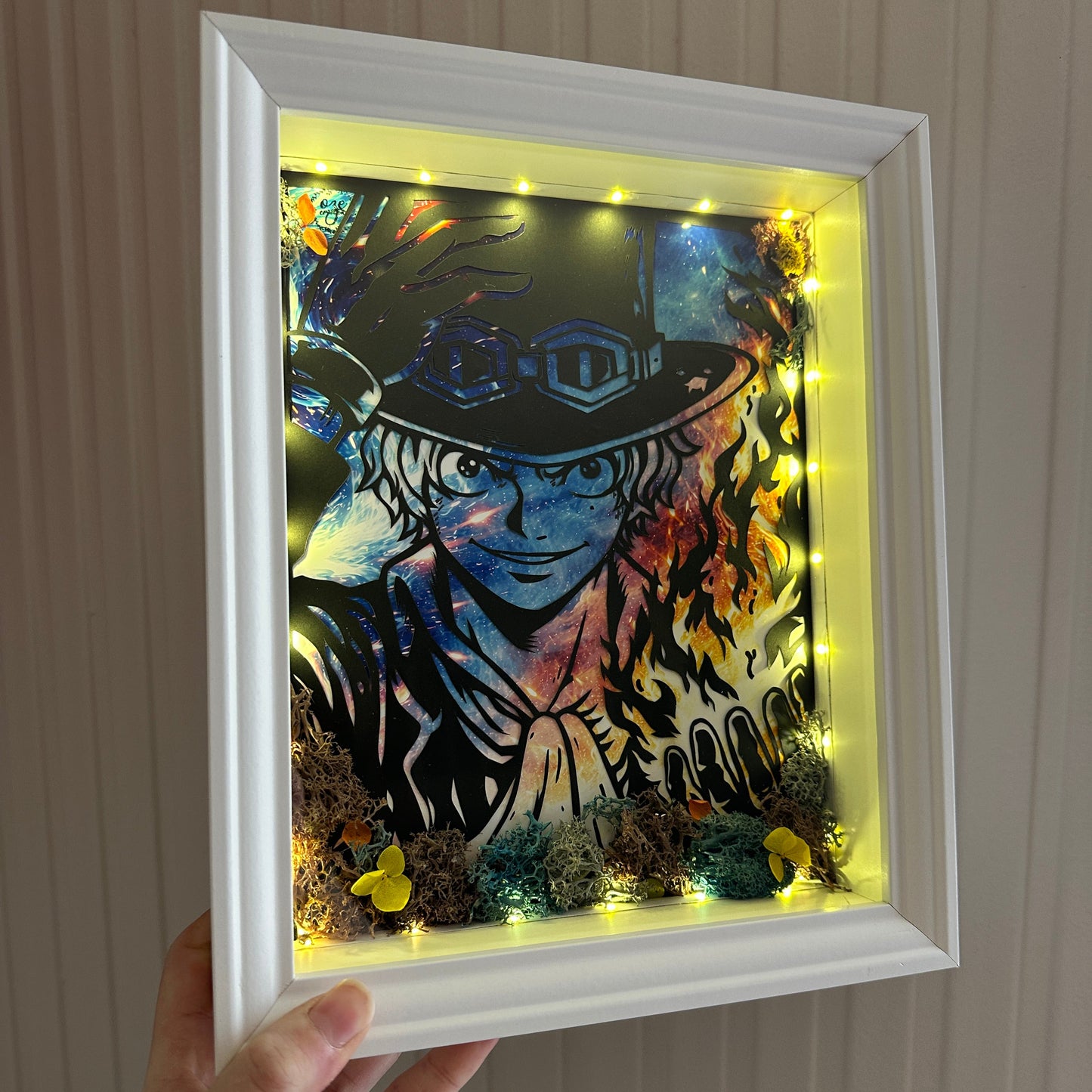 Cadre lumineux – Diorama papier Sabo