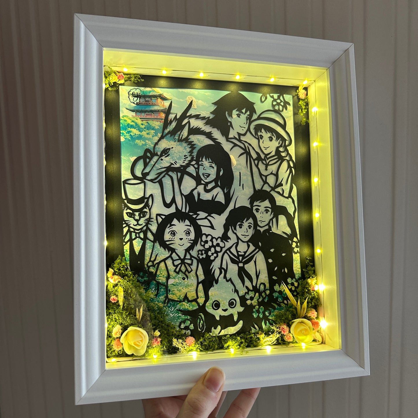 Cadre lumineux – Diorama papier Ghibl’Art