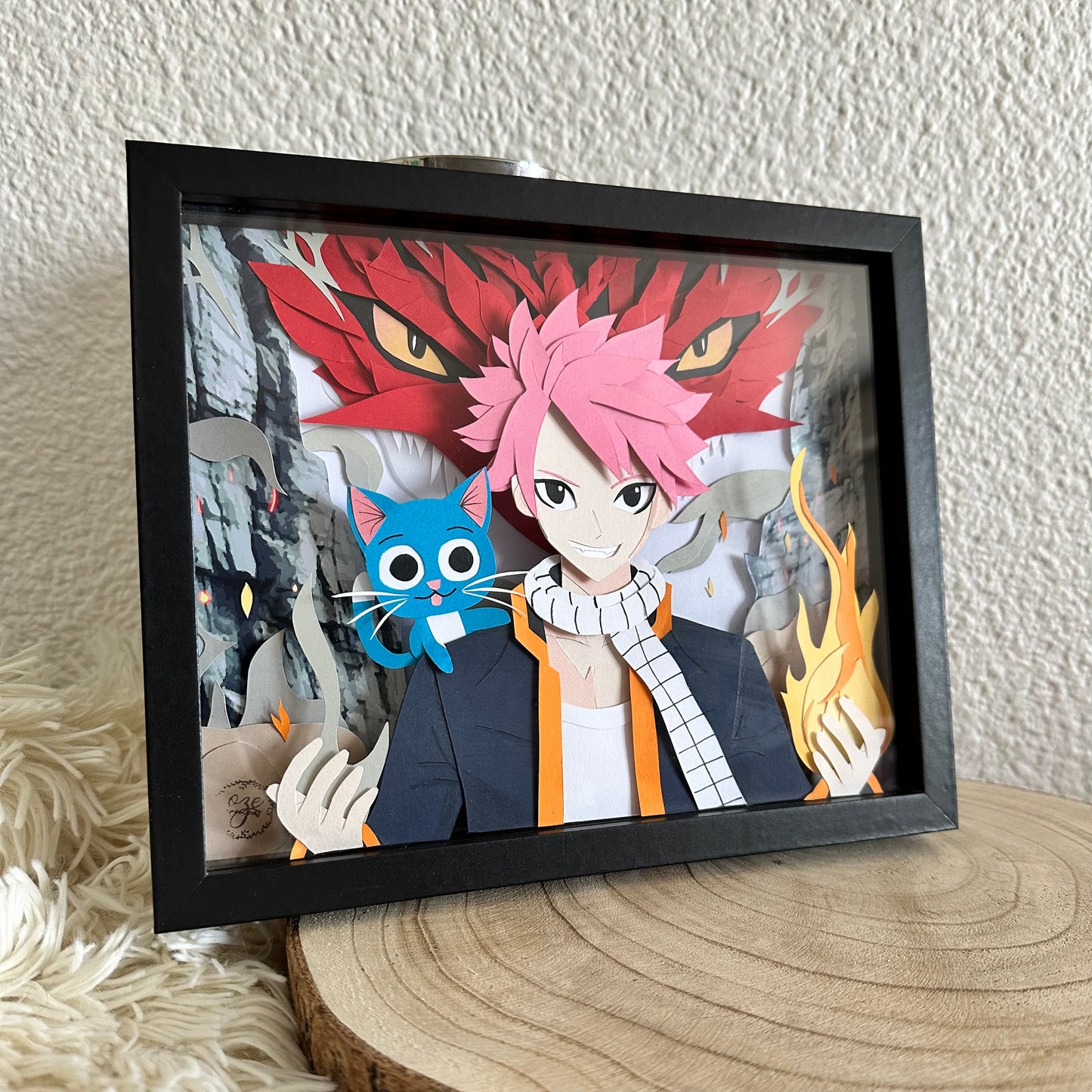 Cadre 3D - Personnage Manga Natsu Fairy Tail