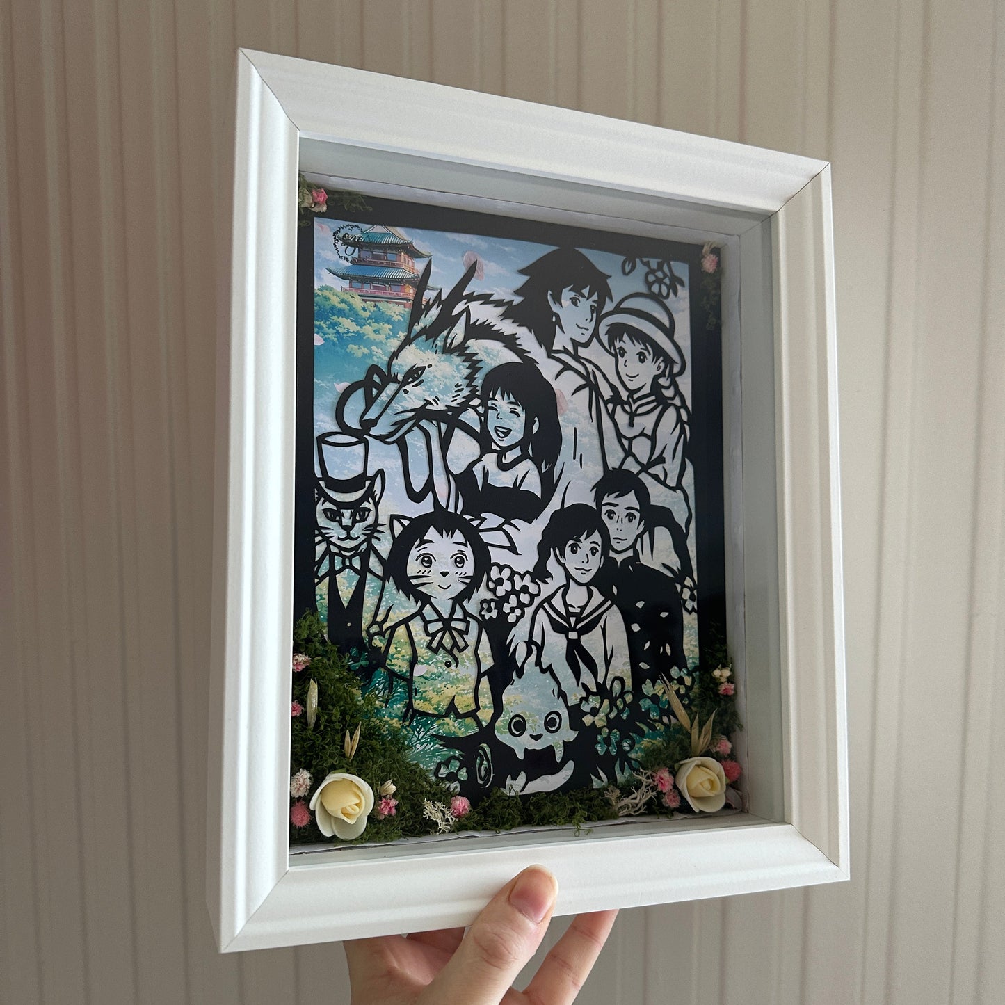 Cadre lumineux – Diorama papier Ghibl’Art