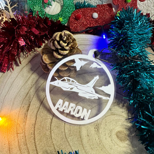 Boule de Noël - Prénom Avion