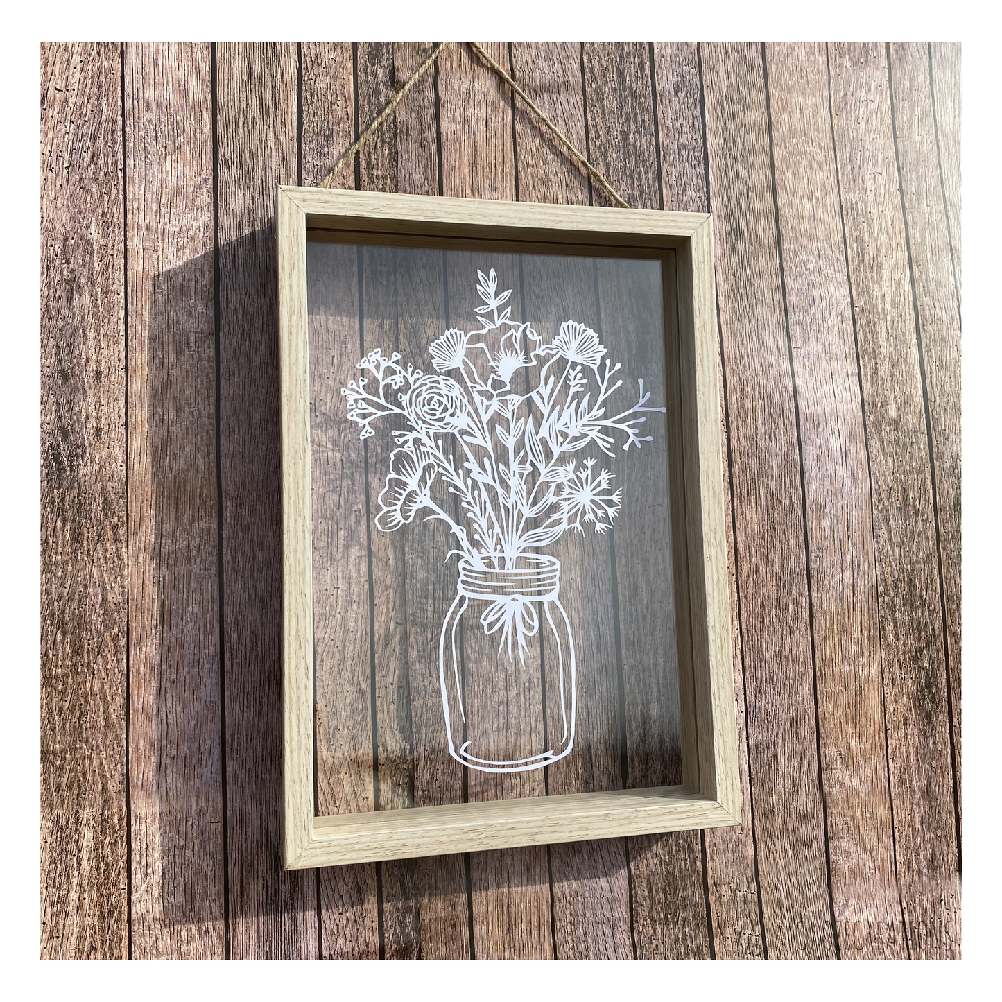 Cadre Transparent - Bouquet de Fleurs des Champs