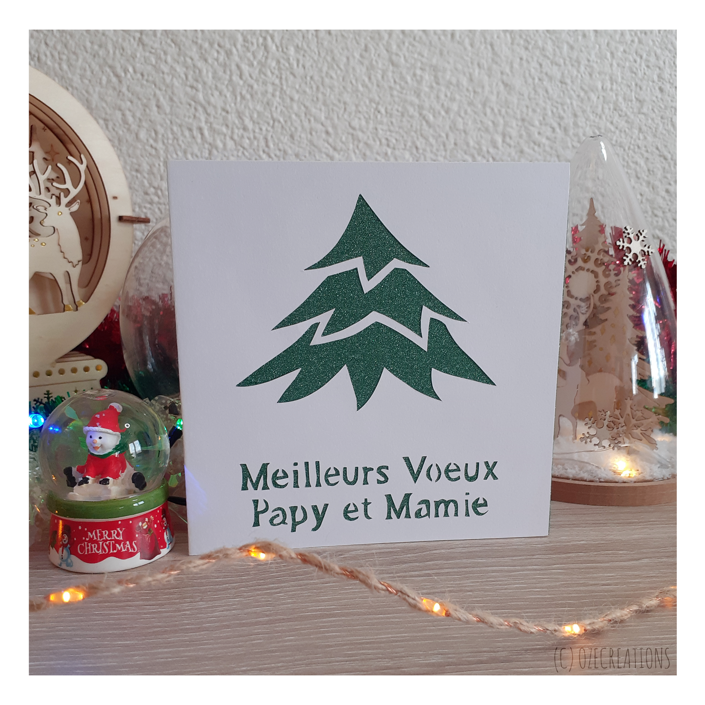 Carte de Noël - Sapins