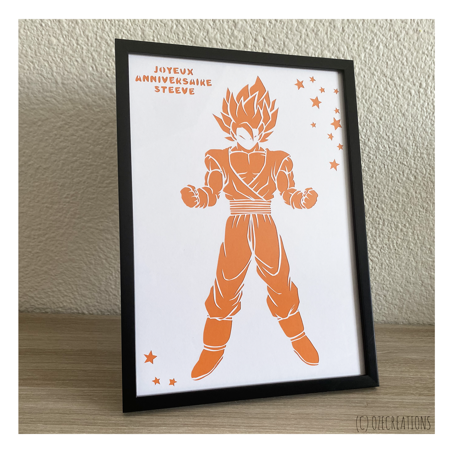 Affiche encadrée personnalisable - Sangoku