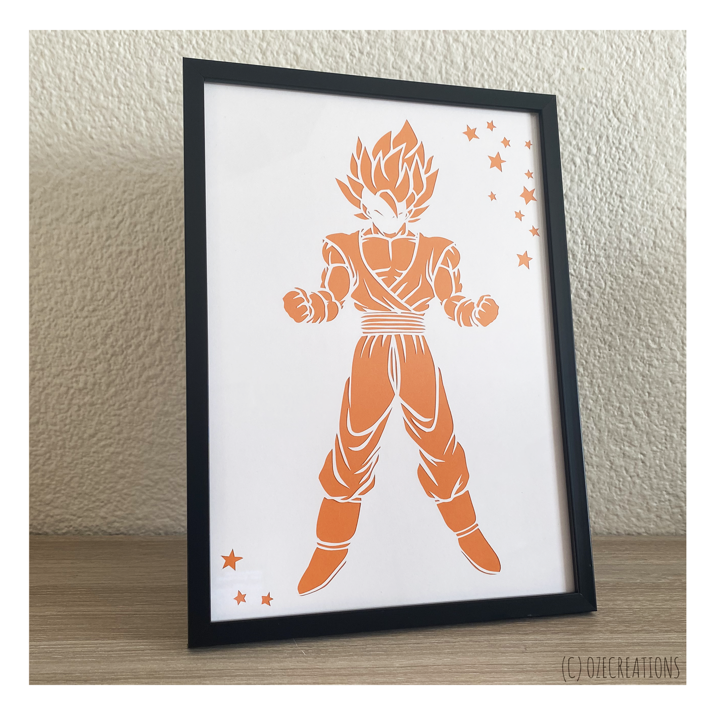 Affiche encadrée personnalisable - Sangoku