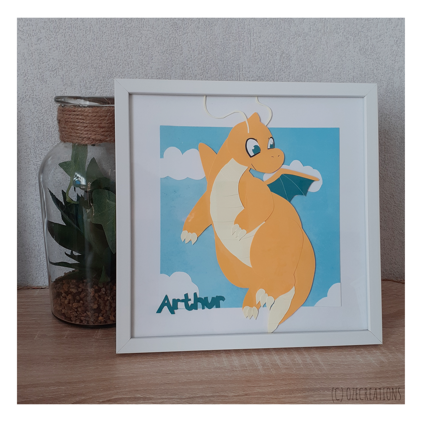 Affiche encadrée personnalisable - Thème Pokémon