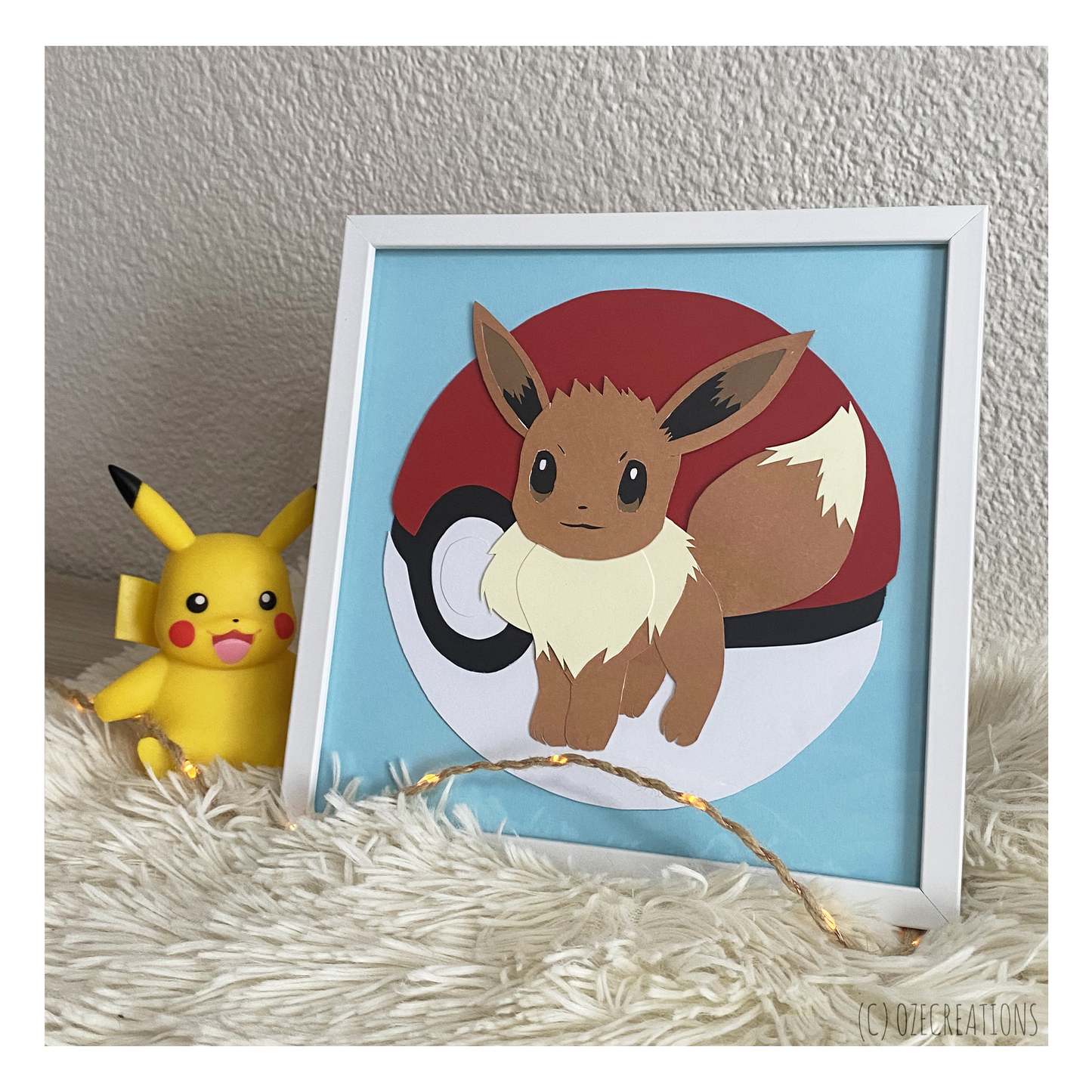 Affiche encadrée personnalisable - Thème Pokémon