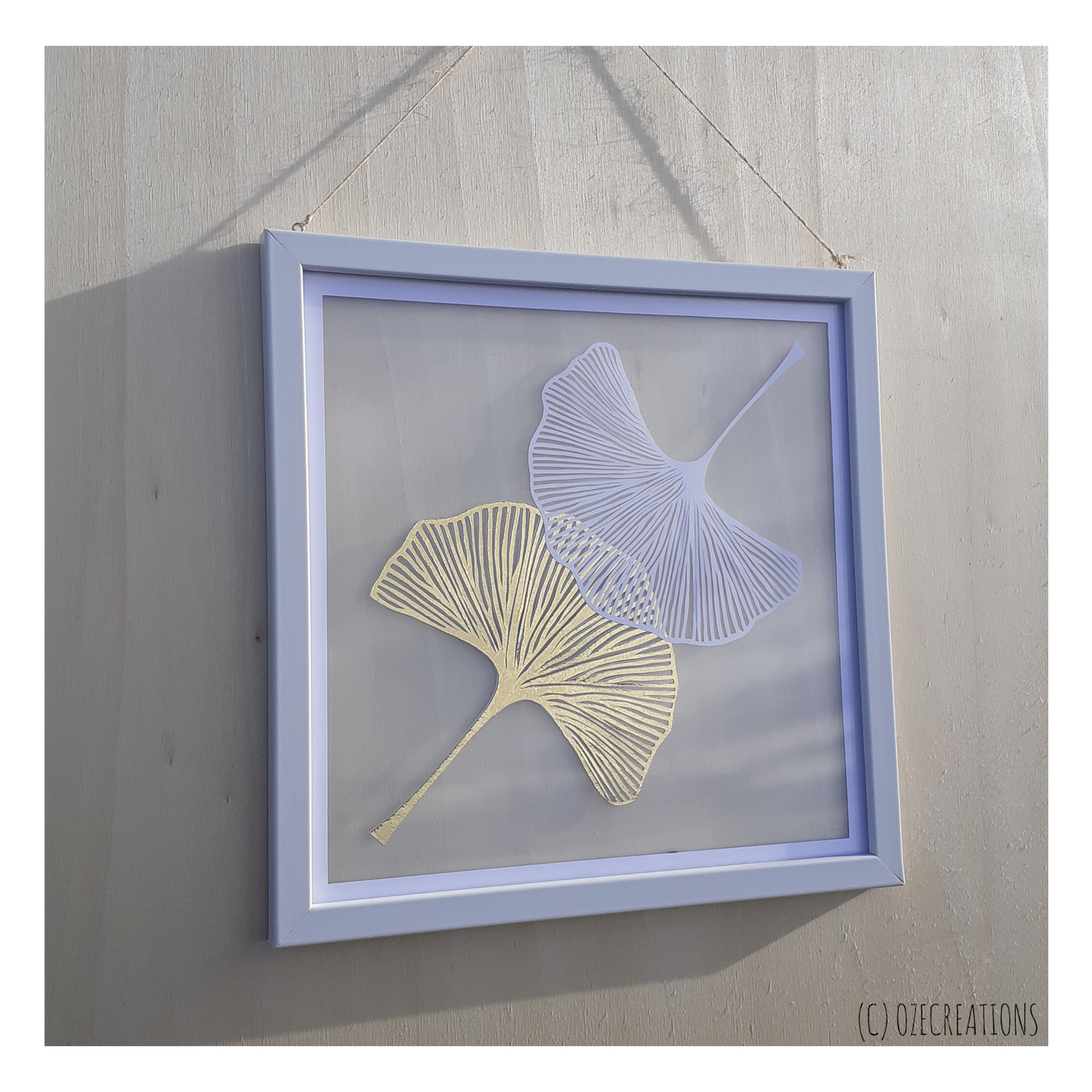 Cadre Transparent - Feuilles de Gingko