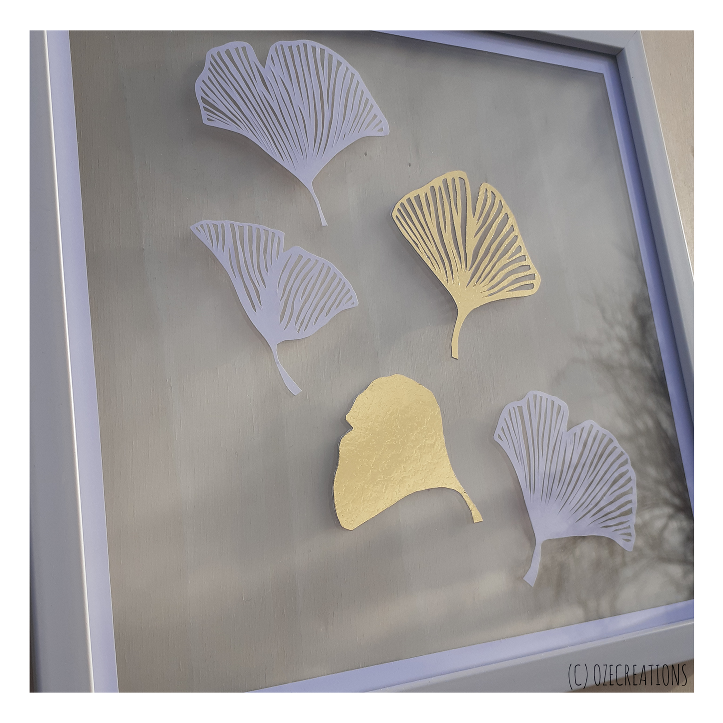 Cadre Transparent - Feuille de Gingko