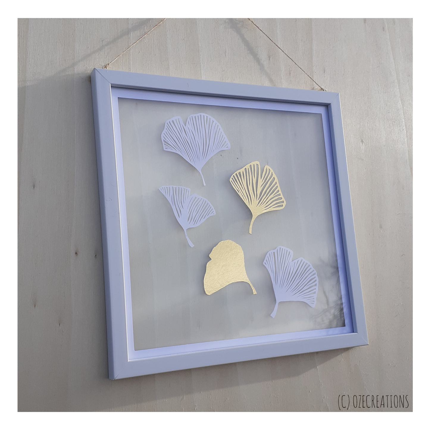 Cadre Transparent - Feuille de Gingko