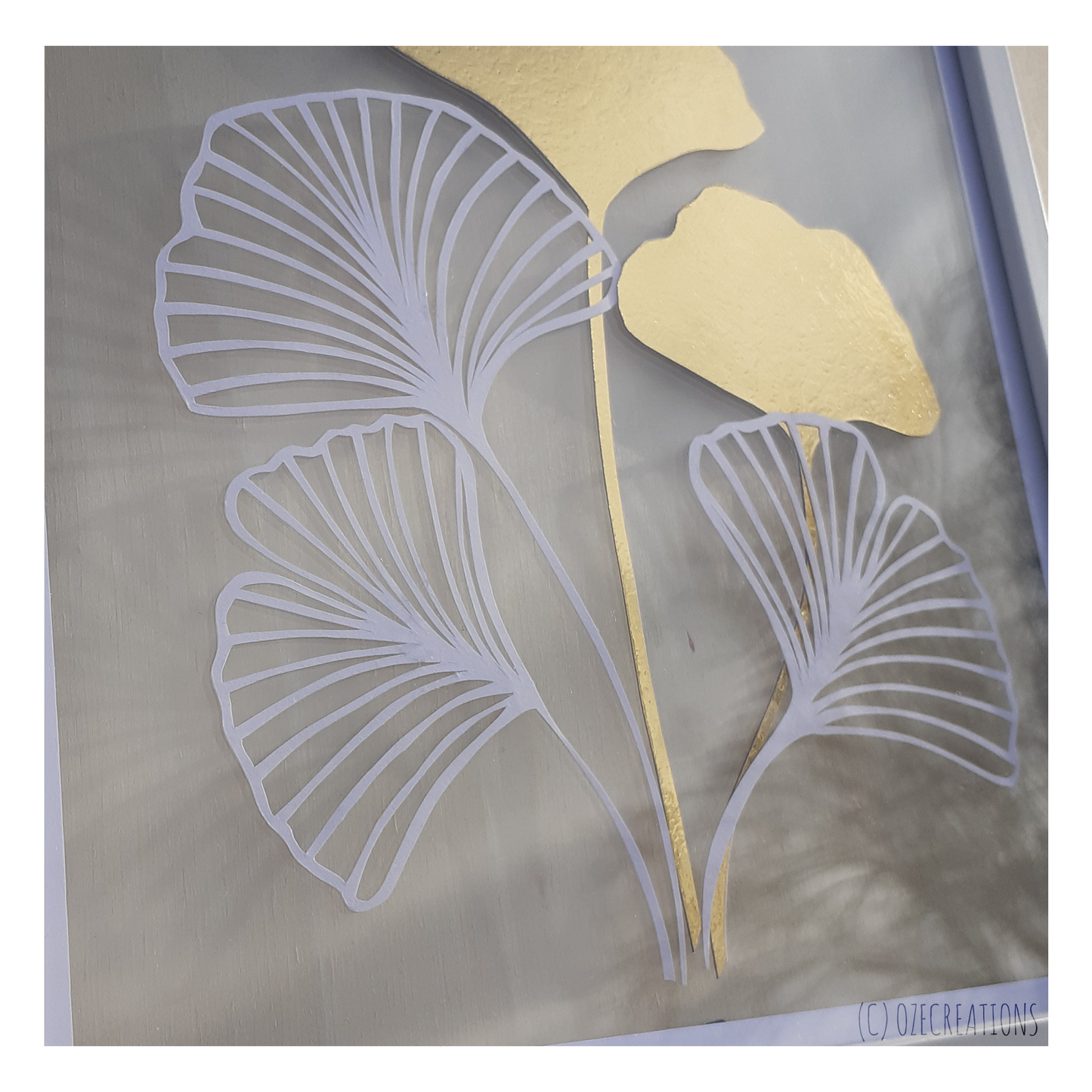 Cadre Transparent - Feuille de Gingko