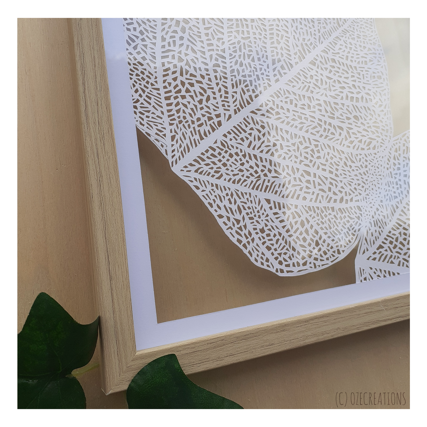 Cadre Transparent - Feuilles de Bodhi