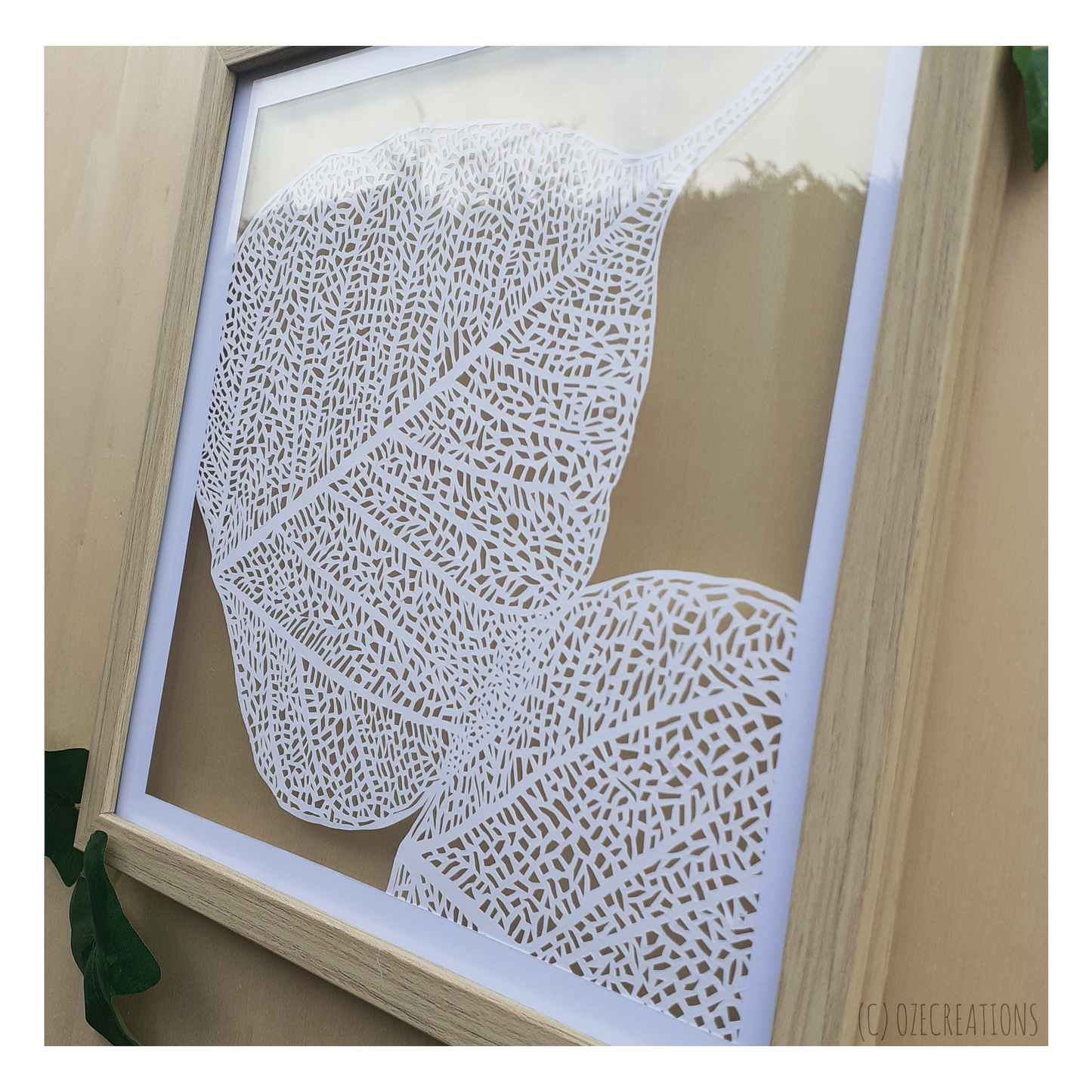 Cadre Transparent - Feuilles de Bodhi