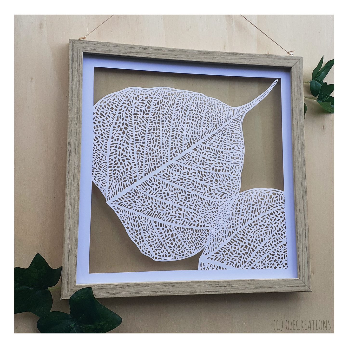 Cadre Transparent - Feuilles de Bodhi