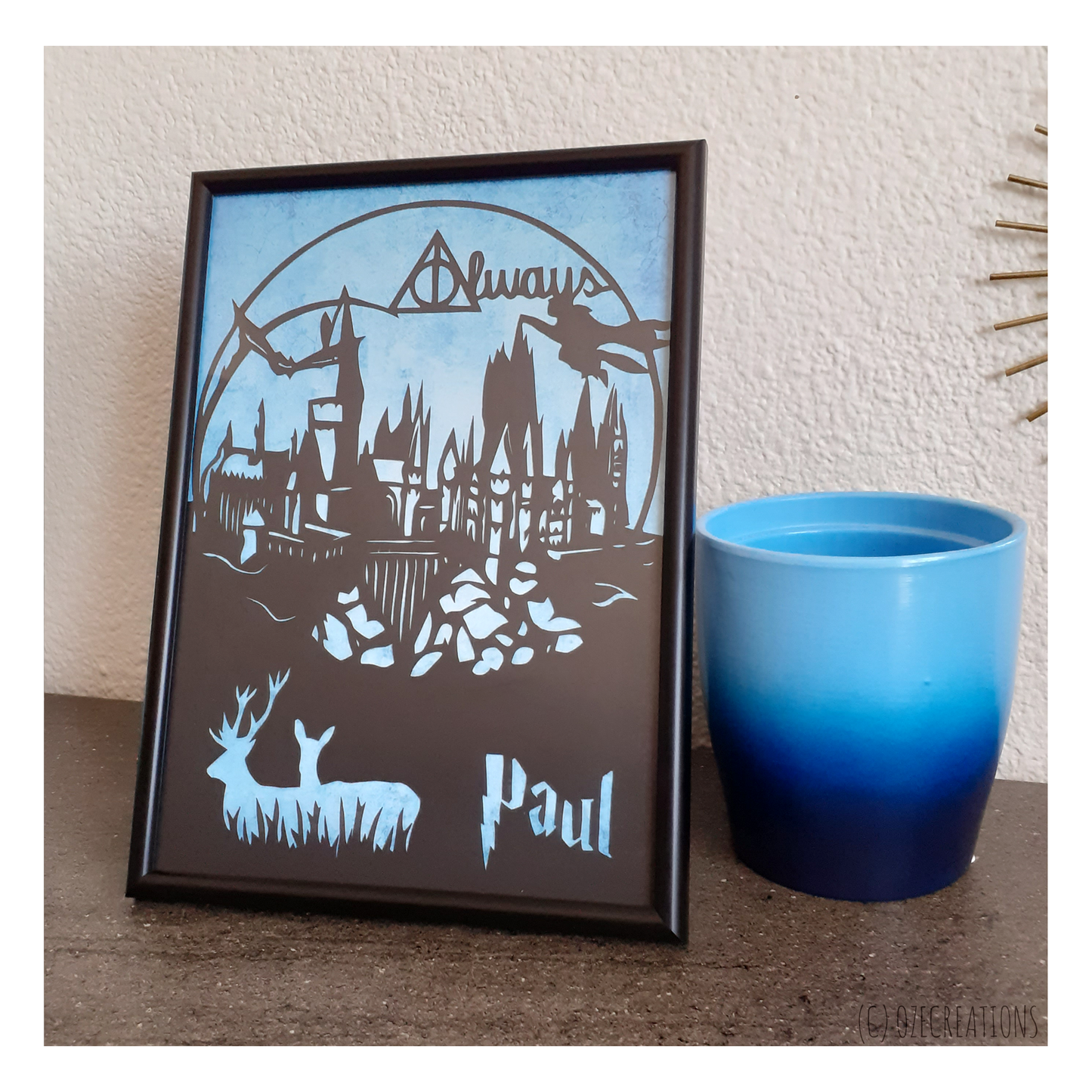 Affiche encadrée personnalisable - Thème Harry Potter