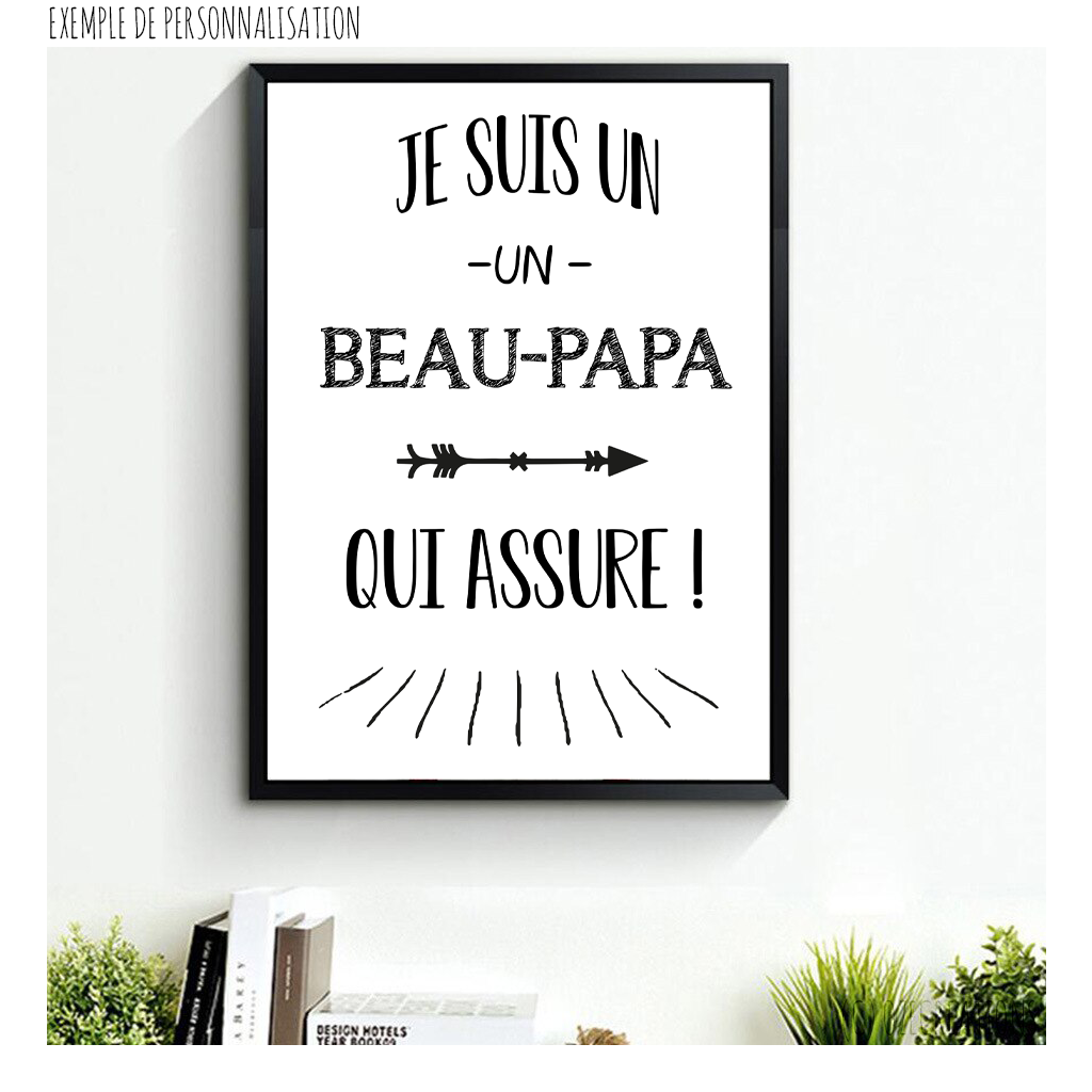 Affiche personnalisée - Je suis un Papa..