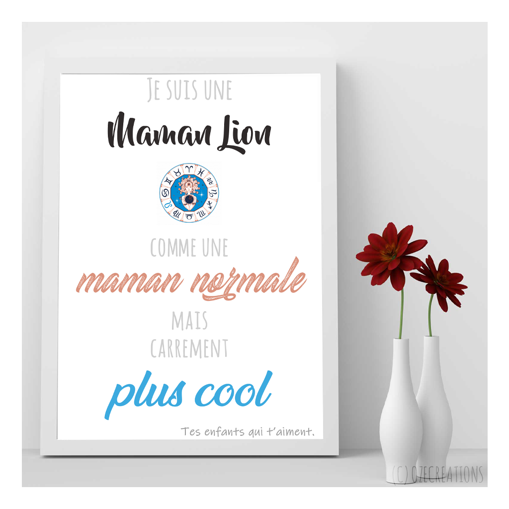 Affiche personnalisée - Je suis une Maman..