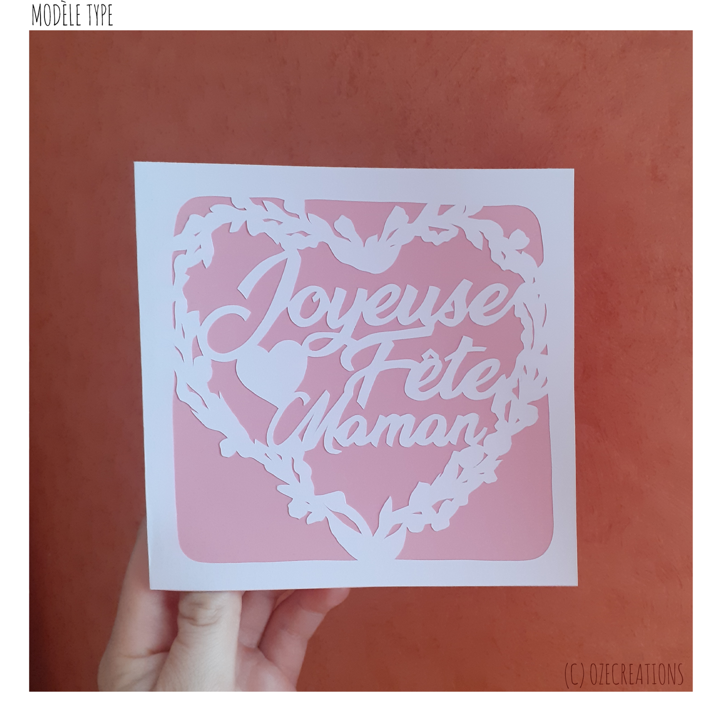 Carte personnalisée - Joyeuse Fête Maman