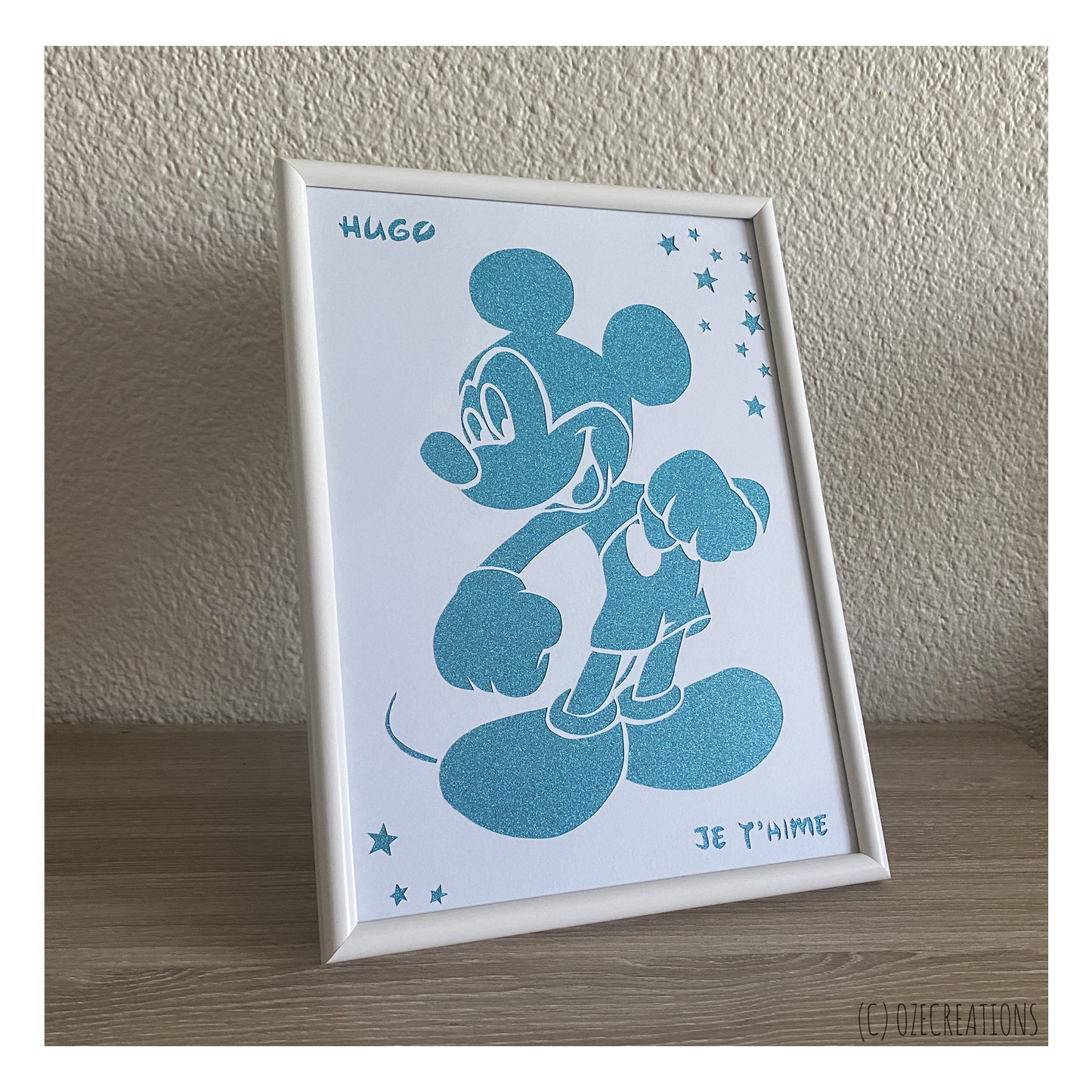 Affiche encadrée personnalisable - Mickey & Cie