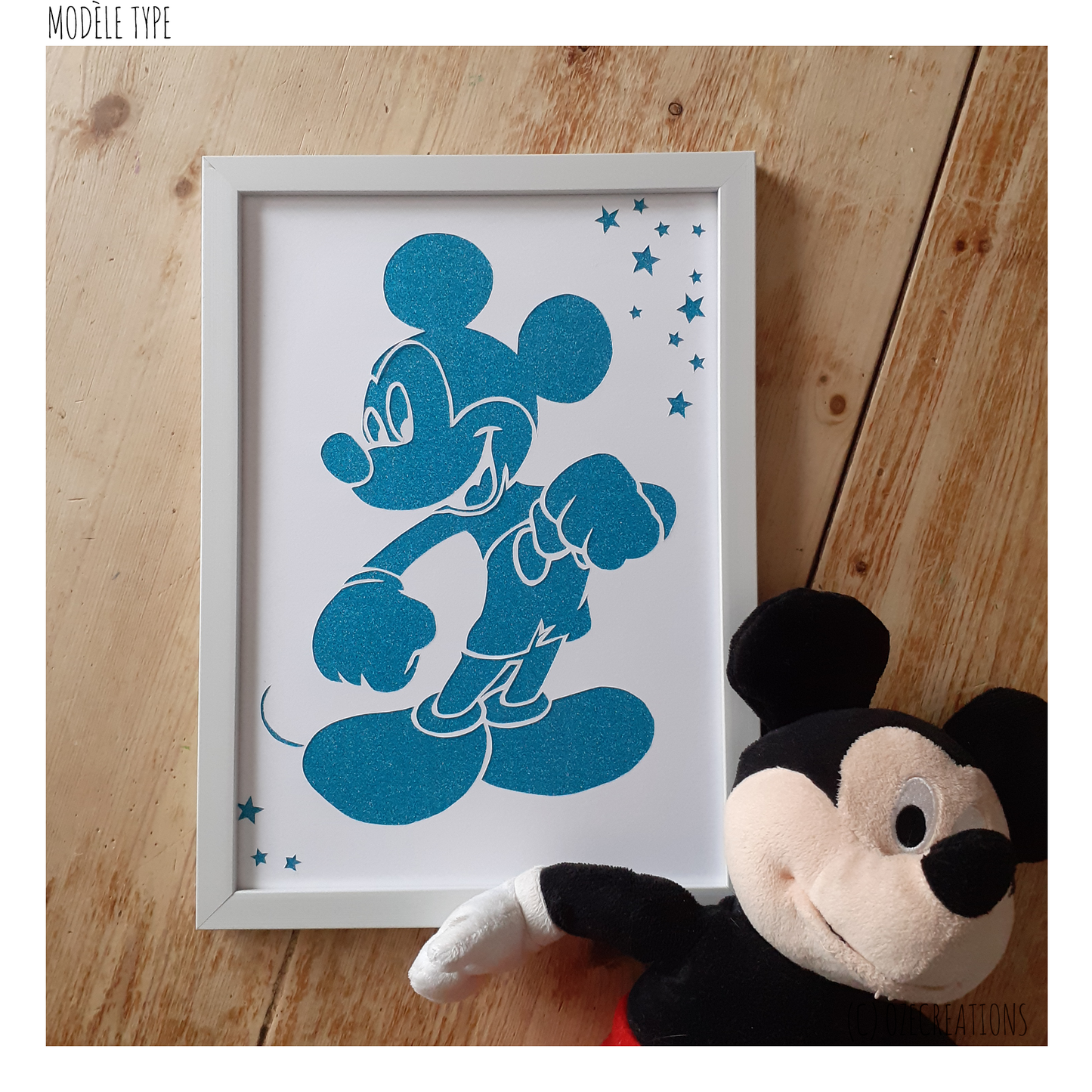 Affiche encadrée personnalisable - Mickey & Cie