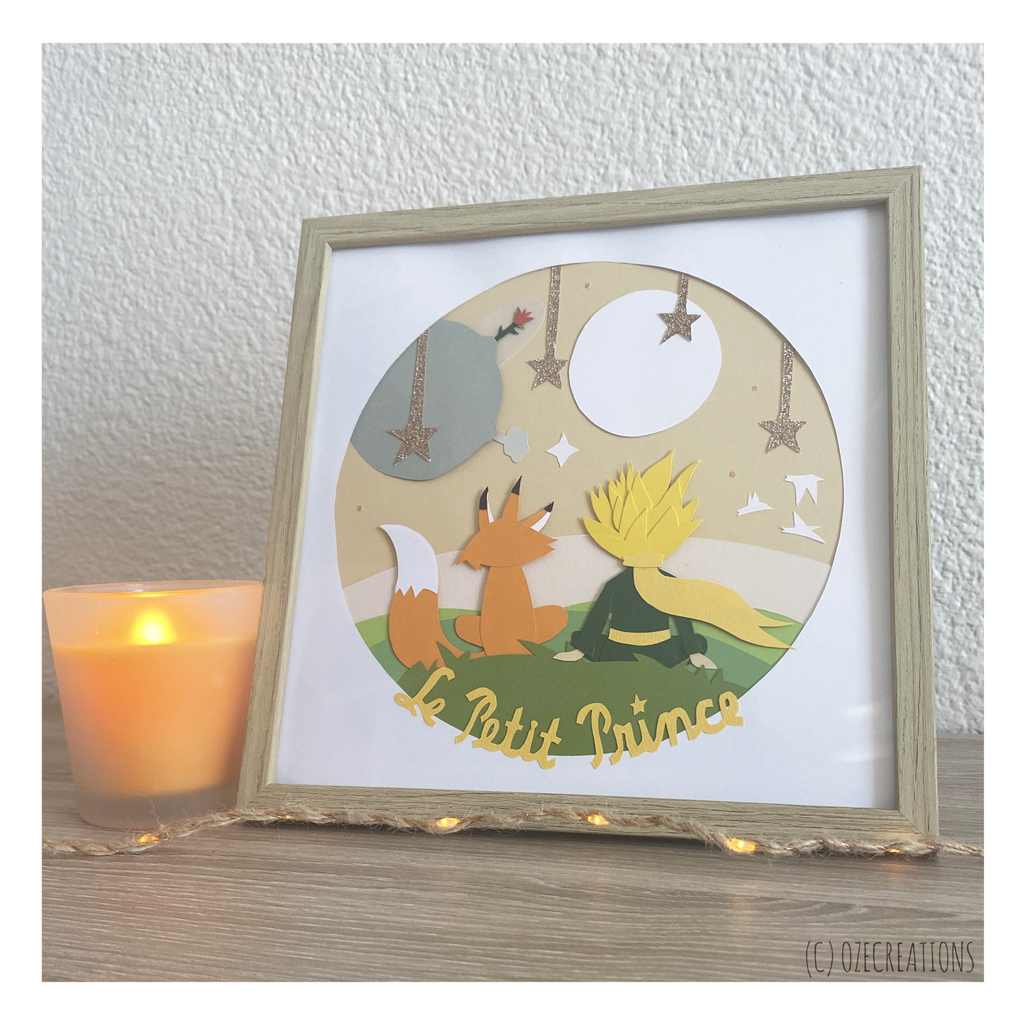 Affiche encadrée personnalisable - Thème Le Petit Prince