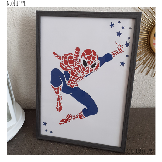 Affiche encadrée personnalisable - Spider-man