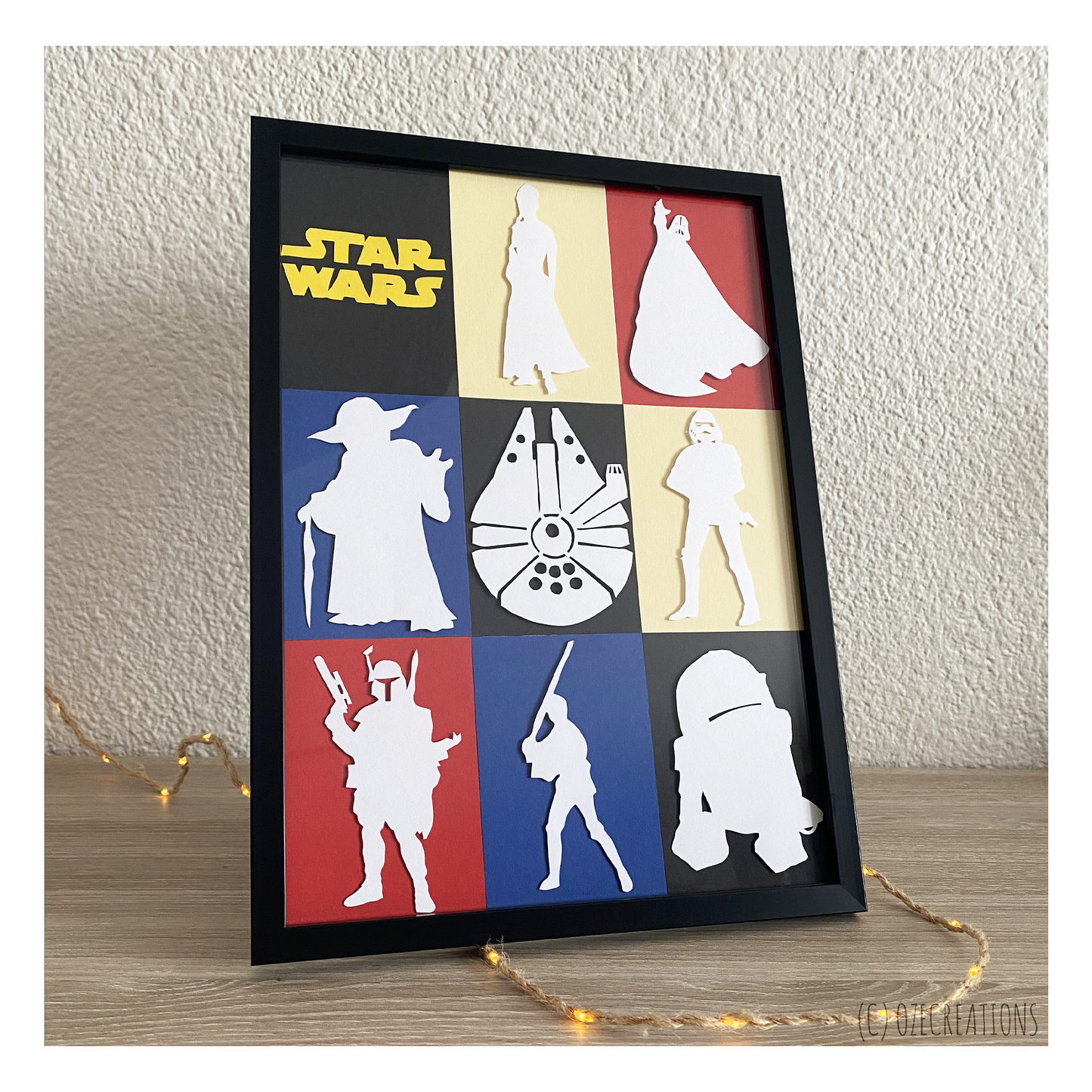 Affiche encadrée personnalisable - Thème Star Wars