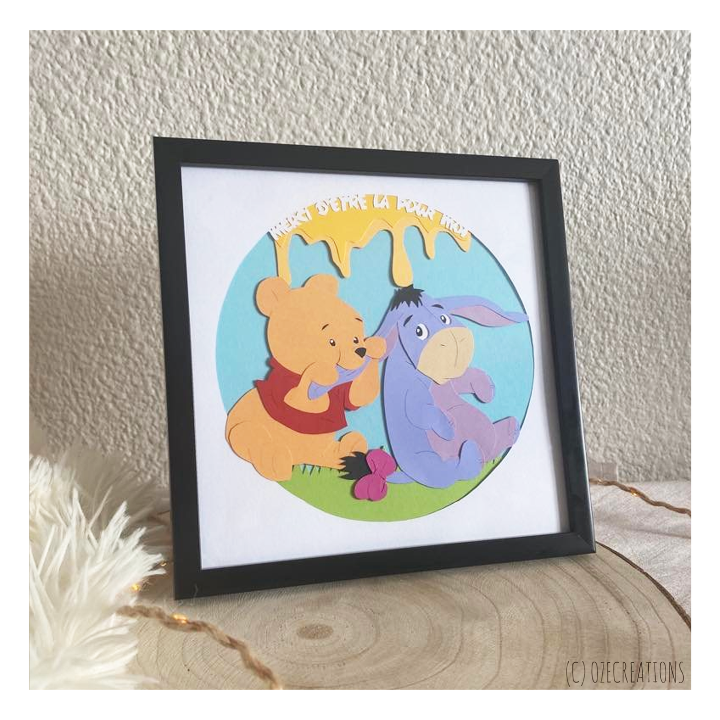 Affiche encadrée personnalisable - Thème Winnie & Cie